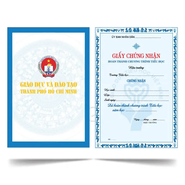 Giấy chứng nhận hoàn thành tiểu học