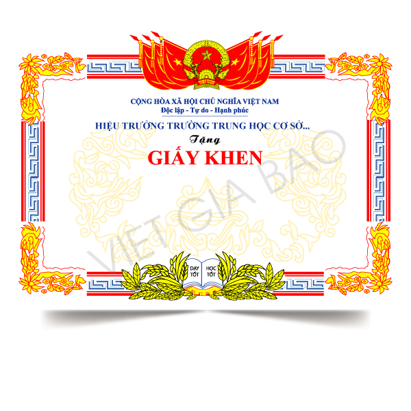 Phôi Giấy Khen Giá Rẻ - In Giấy Khen | In Bằng Khen | In Nhanh Lấy Liền