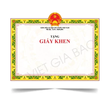 In Giấy Khen Lấy Liền Theo Yêu Cầu | In Gấp Trong Ngày TPHCM